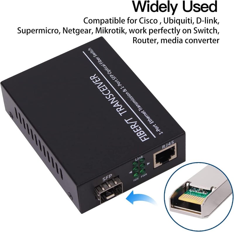GESD 4Pack 1.25G SFP LC Module 1000Base-LX(SMF,1310nm,20km,DDM) Single-Mode Transceiver for Cisco GLC-LH-SMD,Ubiquiti UniFi,Meraki MA-SFP-1GB-LX10,Fortinet,Mikrotik,TP-Link,Netgear,TL-SM311LS,D-Link,Intel - Image 5